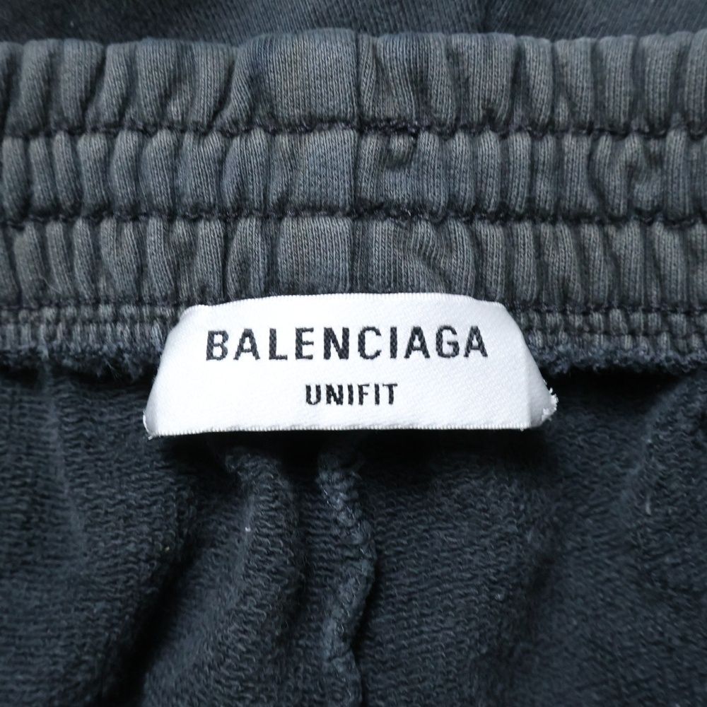 Balenciaga BB Paris Icon Logo Embroidery Sweat Shorts Shorts Black 676137 Tmvg6