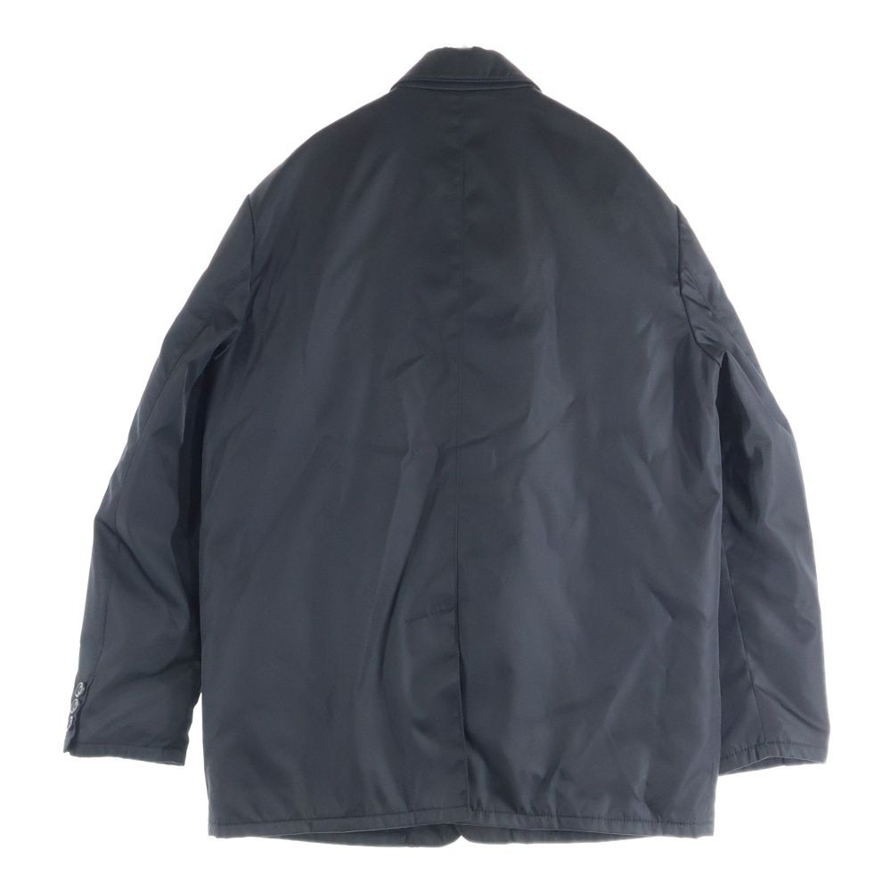 Prada 3b Nylon Tailored Jacket Triangle Logo Quilted Lining Nylon Tailored