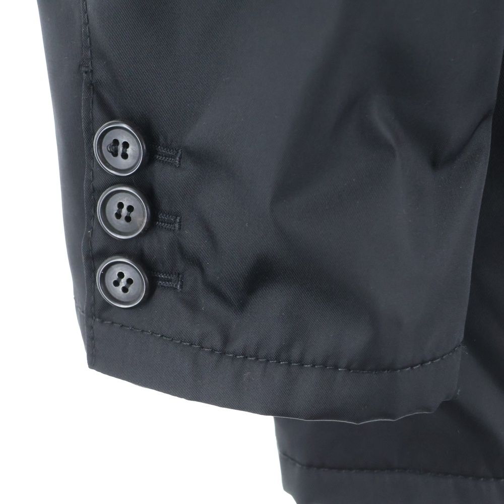 Prada 3b Nylon Tailored Jacket Triangle Logo Quilted Lining Nylon Tailored