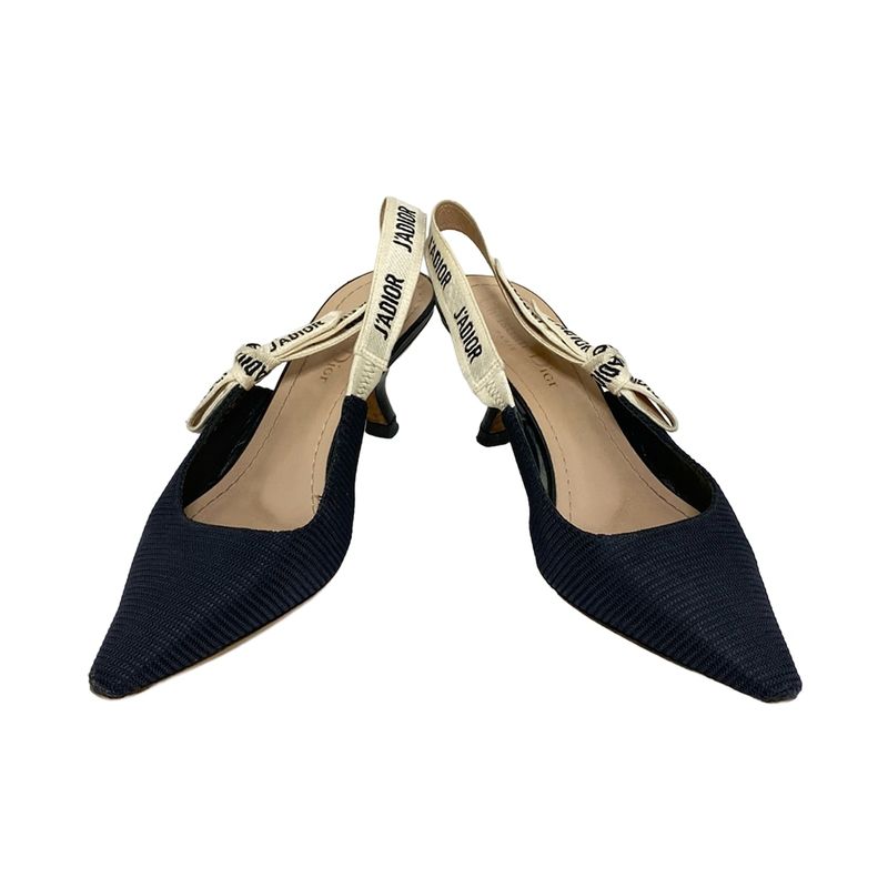 Dior Christian Dior Sandals 361 2d Women's Ring Back Black X White J'adior