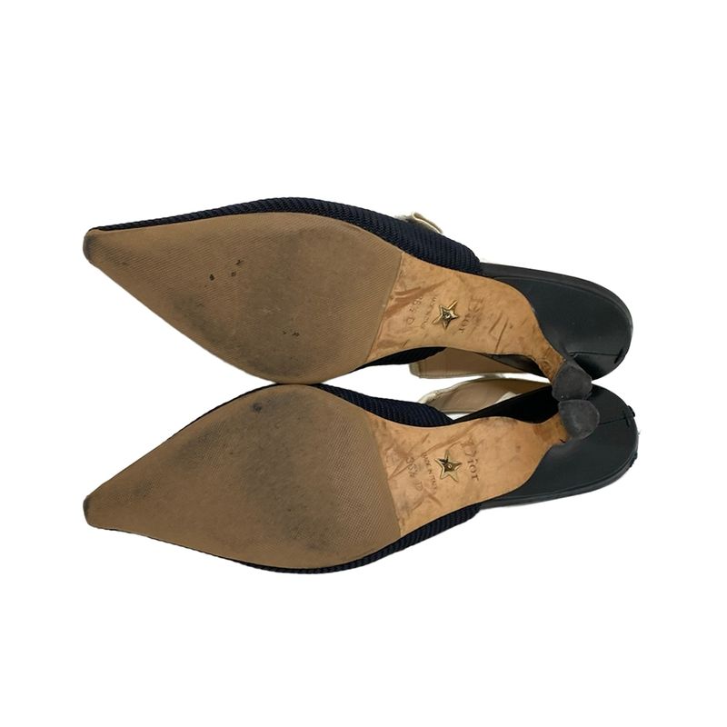 Dior Christian Dior Sandals 361 2d Women's Ring Back Black X White J'adior