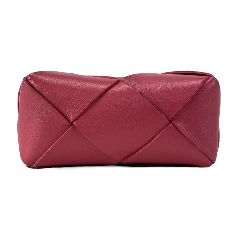 Bottega Veneta Shoulder Bag Maxi Intrecciato Pink Leather