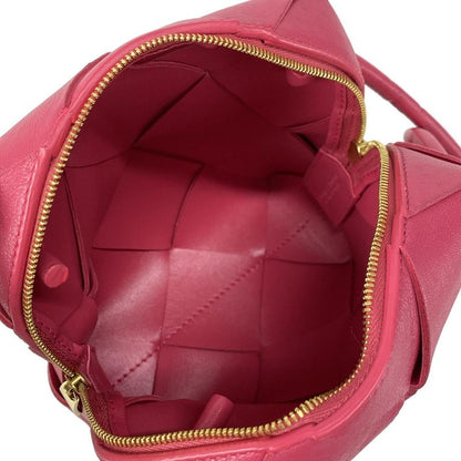 Bottega Veneta Shoulder Bag Maxi Intrecciato Pink Leather