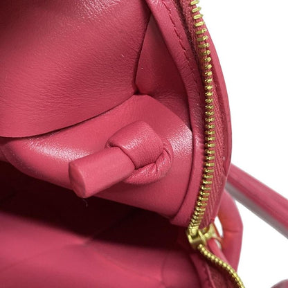 Bottega Veneta Shoulder Bag Maxi Intrecciato Pink Leather