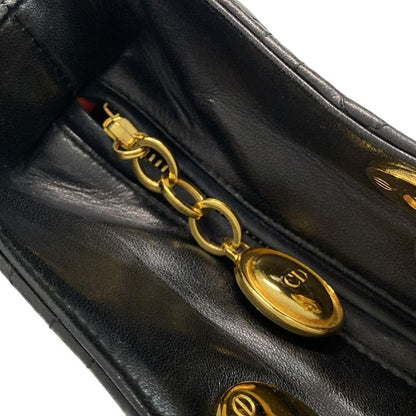 Dior Christian Dior Handbag Lady Dior Large Bag Black Gold Hardware Lambskin