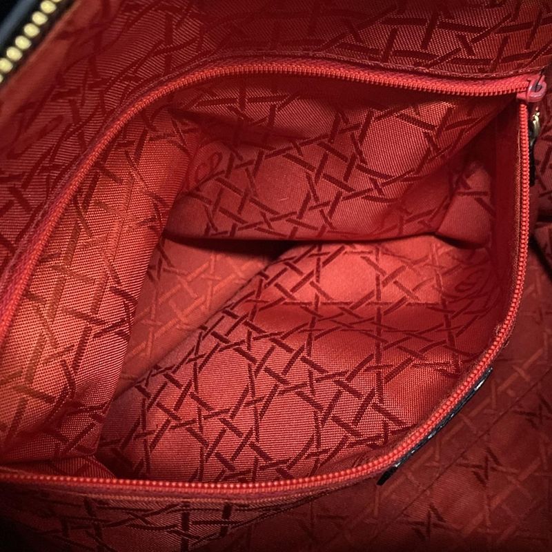 Dior Christian Dior Handbag Lady Dior Large Bag Black Gold Hardware Lambskin