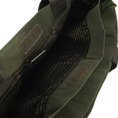Prada Tote Bag - Green X Dark Brown