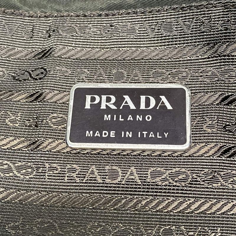 Prada Tote Bag - Green X Dark Brown