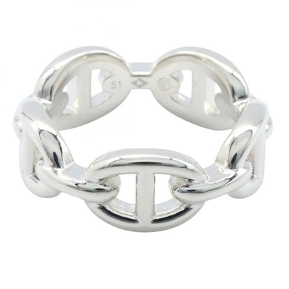 Hermes Ring Chaine D'ancre Ring PM He109507b052 Silver 925 Chaine D'ancre Ring