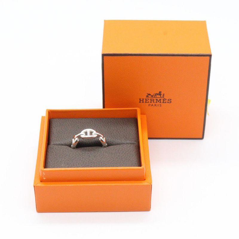 Hermes Ring Chaine D'ancre Ring PM He109507b052 Silver 925 Chaine D'ancre Ring