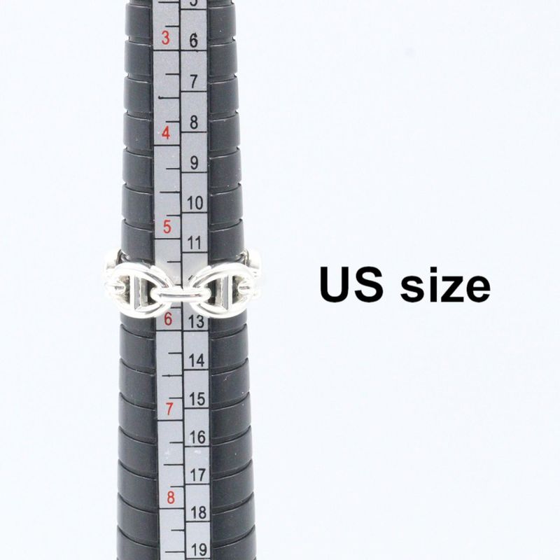 Hermes Ring Chaine D'ancre Ring PM He109507b052 Silver 925 Chaine D'ancre Ring