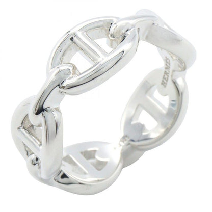 Hermes Ring ・ring Chaine D'ancre Enchene PM Ring He109507b052 Silver 925 Chaine