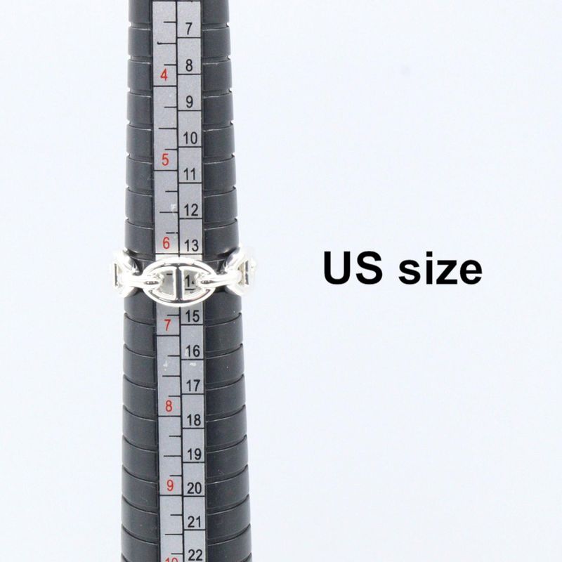 Hermes Ring ・ring Chaine D'ancre Enchene PM Ring He109507b052 Silver 925 Chaine