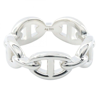 Hermes Ring ・ring Chaine D'ancre Enchene PM Ring He109507b052 Silver 925 Chaine