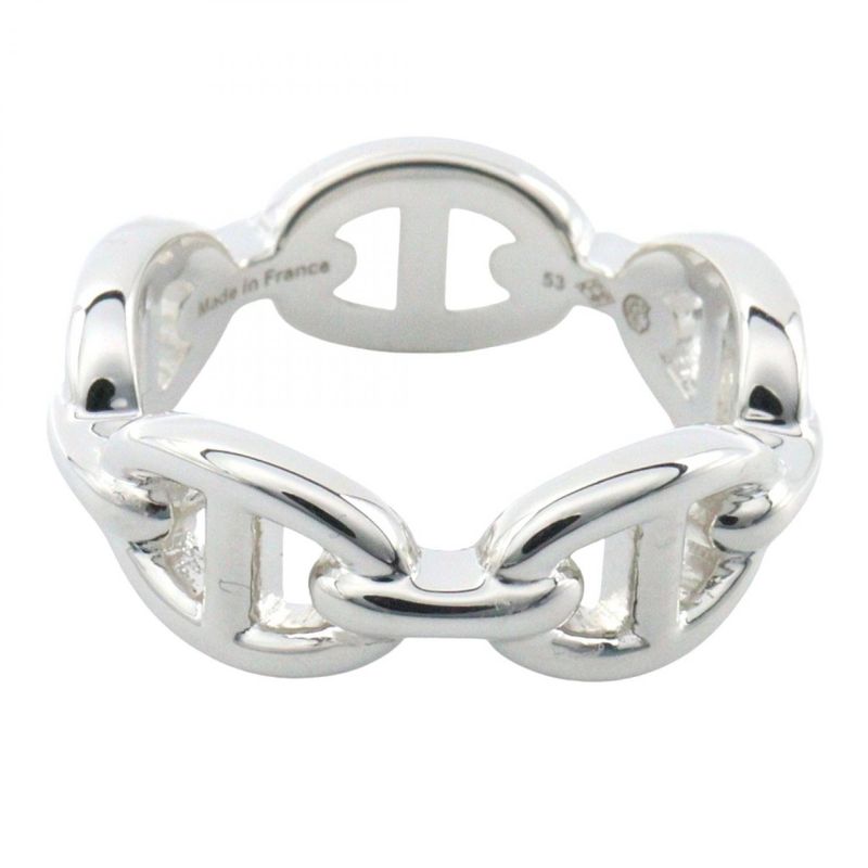 Hermes Ring ・ring Chaine D'ancre Enchene PM Ring He109507b052 Silver 925 Chaine