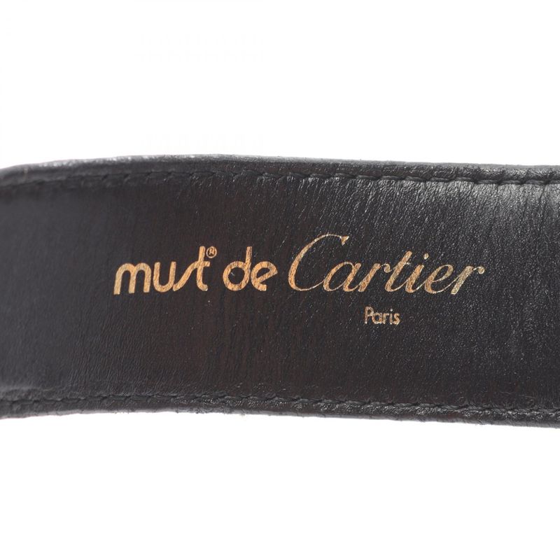 Cartier Belt Leather Belt Unisex Used B