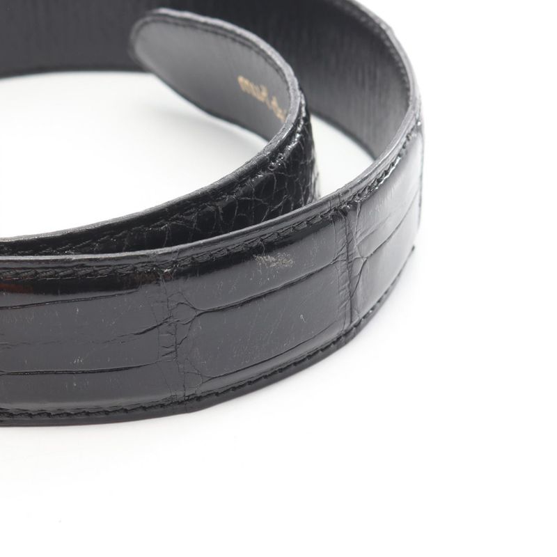 Cartier Belt Leather Belt Unisex Used B