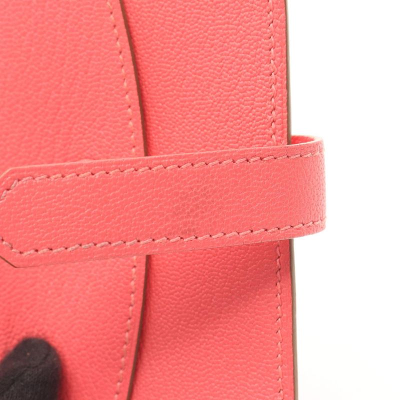 Hermes Card Case Bearn Mini Rose Azalea Leather