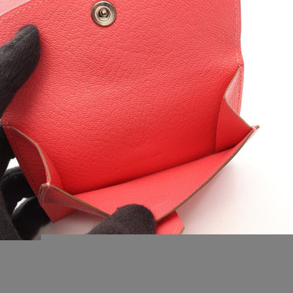 Hermes Card Case Bearn Mini Rose Azalea Leather