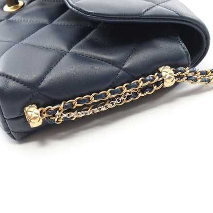Chanel Shoulder Bag Chanel19 Matelasse As2563 Navy Lambskin (sheep Leather)