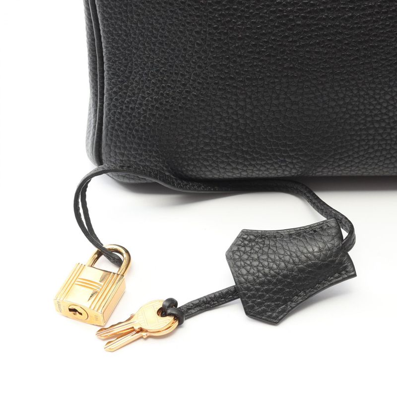 Hermes Handbag Birkin 35 Black Leather Birkin 35 Black Ladies Used B