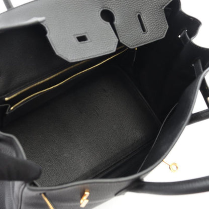 Hermes Handbag Birkin 35 Black Leather Birkin 35 Black Ladies Used B