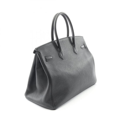 Hermes Handbag Birkin 35 Black Leather Birkin 35 Black Ladies Used B