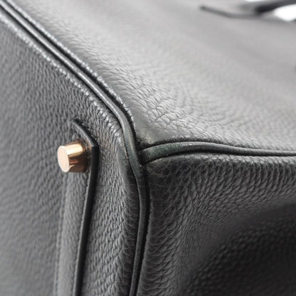 Hermes Handbag Birkin 35 Black Leather Birkin 35 Black Ladies Used B