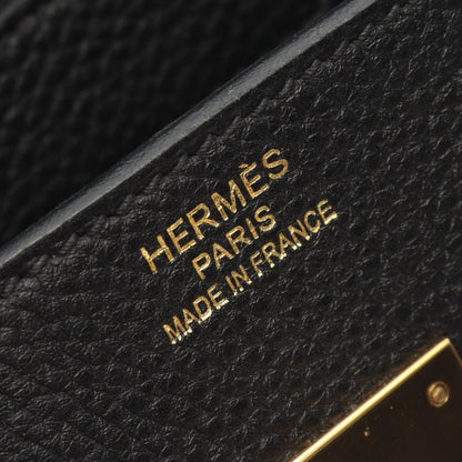 Hermes Handbag Birkin 35 Black Leather Birkin 35 Black Ladies Used B