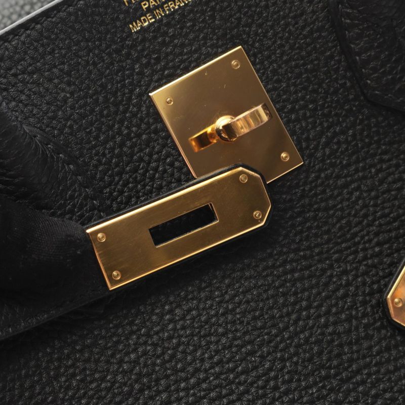 Hermes Handbag Birkin 35 Black Leather Birkin 35 Black Ladies Used B