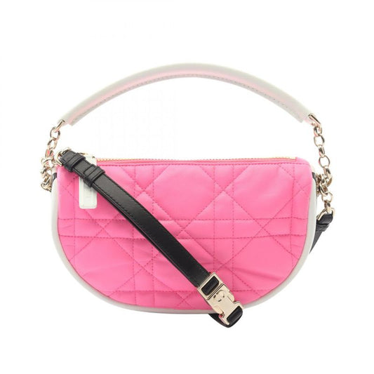 Dior Shoulder Bag Vibe Hobo Cannage M7200onoa Pink White Leather Dior Vibe