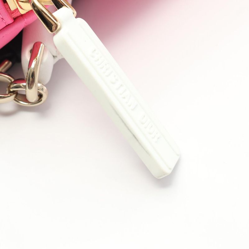 Dior Shoulder Bag Vibe Hobo Cannage M7200onoa Pink White Leather Dior Vibe