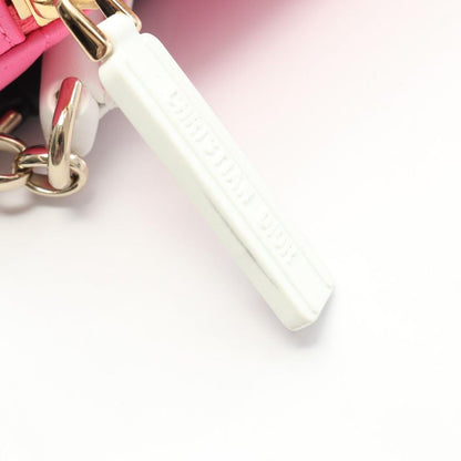 Dior Shoulder Bag Vibe Hobo Cannage M7200onoa Pink White Leather Dior Vibe