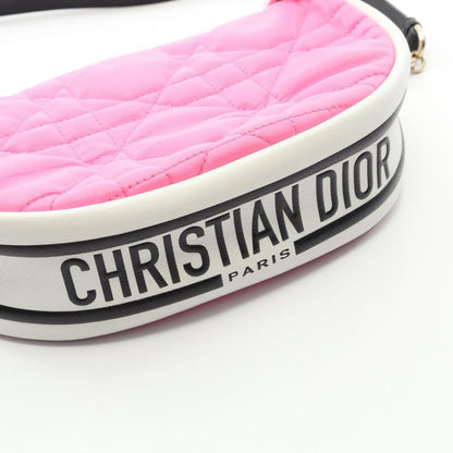 Dior Shoulder Bag Vibe Hobo Cannage M7200onoa Pink White Leather Dior Vibe