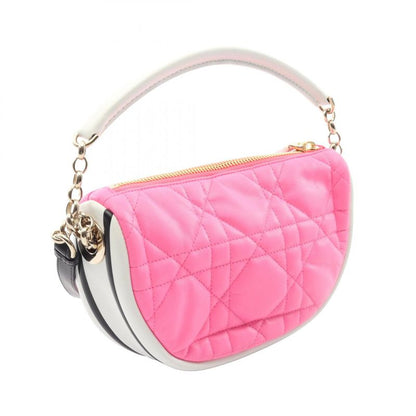 Dior Shoulder Bag Vibe Hobo Cannage M7200onoa Pink White Leather Dior Vibe