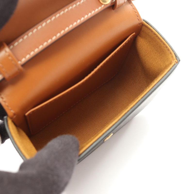 Celine Shoulder Bag Mini Claude Triomphe 10i512dqb.04lu Black PVC Coated Canvas