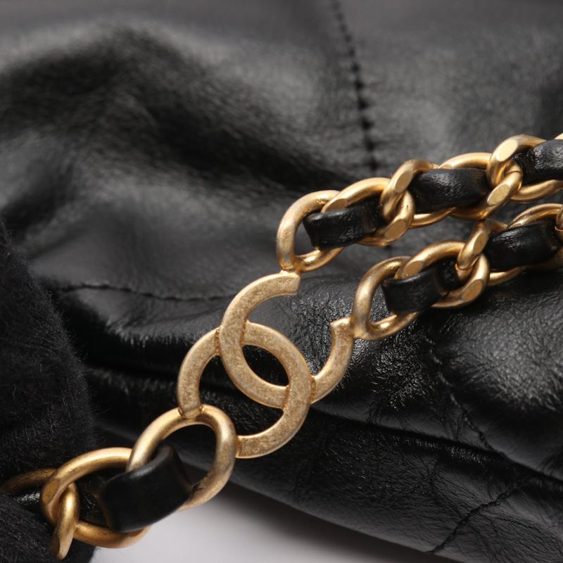 Chanel Rucksack Sac Backpack Chanel 22 Large As3313 Black Leather Chanel22