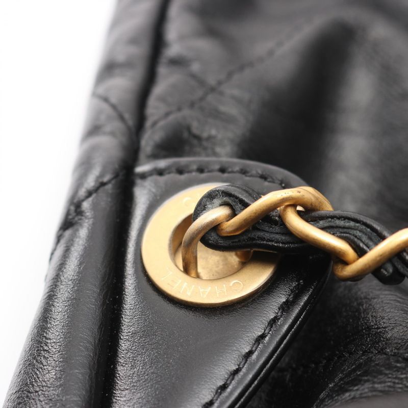 Chanel Rucksack Sac Backpack Chanel 22 Large As3313 Black Leather Chanel22