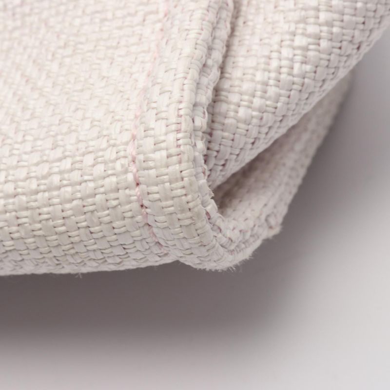 Chanel Tote Bag Deauville A67001 Light Pink Canvas Leather Deauville Chain Tote