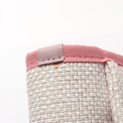 Chanel Tote Bag Deauville A67001 Light Pink Canvas Leather Deauville Chain Tote