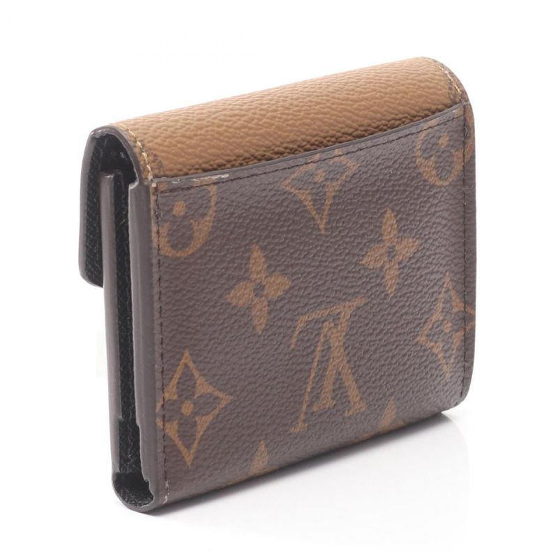 Louis Vuitton Trifold Wallet Portefeuille Zoe M80725 PVC Coated Canvas Portefeui