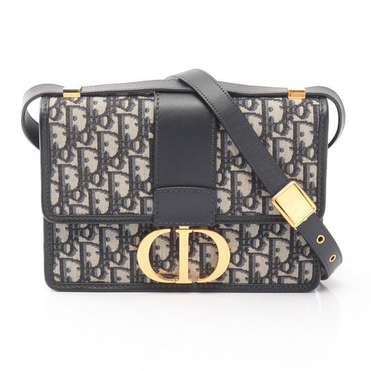 Dior Shoulder Bag 30 Montaigne Oblique Jacquard M9203utzq_m928 Navy Canvas