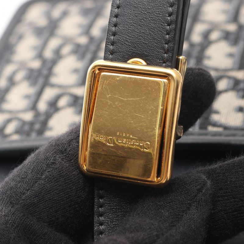 Dior Shoulder Bag 30 Montaigne Oblique Jacquard M9203utzq_m928 Navy Canvas