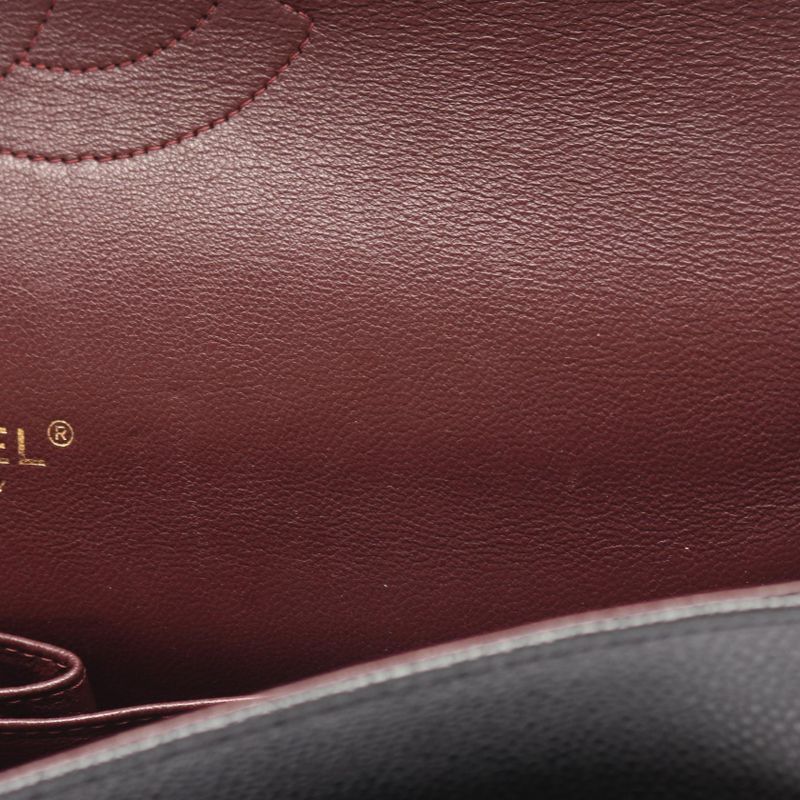 Chanel Shoulder Bag Matelasse 34 Classic Maxi W Flap A58601 Black Leather Calf