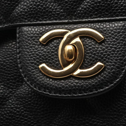 Chanel Shoulder Bag Matelasse 34 Classic Maxi W Flap A58601 Black Leather Calf