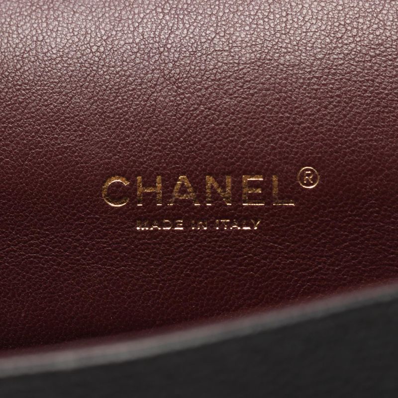 Chanel Shoulder Bag Matelasse 34 Classic Maxi W Flap A58601 Black Leather Calf