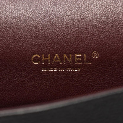 Chanel Shoulder Bag Matelasse 34 Classic Maxi W Flap A58601 Black Leather Calf