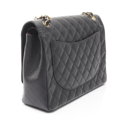 Chanel Shoulder Bag Matelasse 34 Classic Maxi W Flap A58601 Black Leather Calf