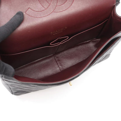 Chanel Shoulder Bag Matelasse 34 Classic Maxi W Flap A58601 Black Leather Calf