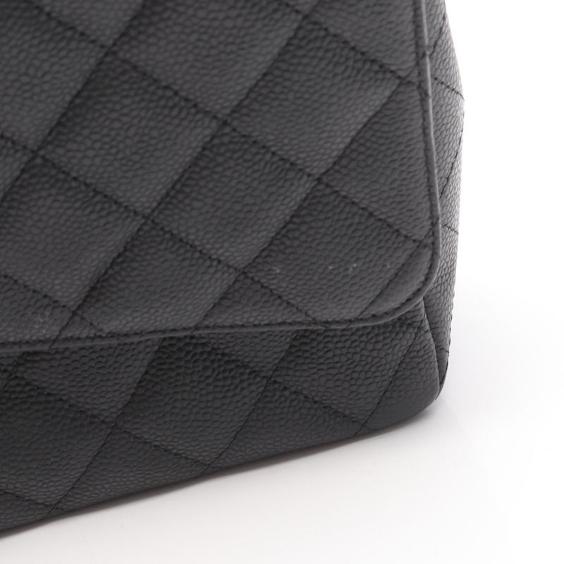 Chanel Shoulder Bag Matelasse 34 Classic Maxi W Flap A58601 Black Leather Calf